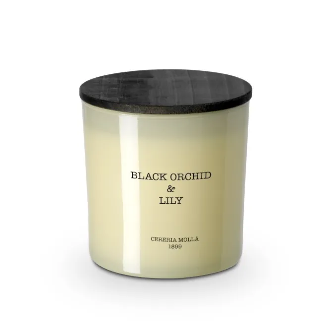 Świeca XL 600g Black Orchid and Lily CERERIA MOLLA / Beż B3CM-6643