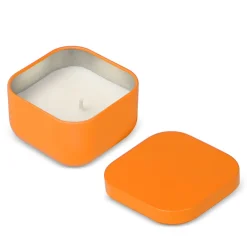 Świeca zapachowa Ananda na bazie roślin w puszce z recyklingu / Pomarańczowy LT90744-N0026