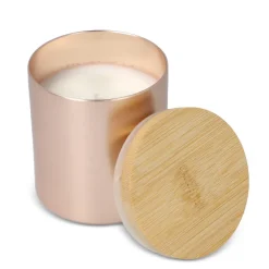 Świeca zapachowa Bhakti na bazie roślin w aluminiowym słoiku z recyklingu / Srebrny LT90745-N0005