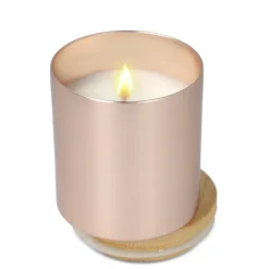 Świeca zapachowa Bhakti na bazie roślin w aluminiowym słoiku z recyklingu / Różowe złoto LT90745-N0045