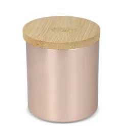 Świeca zapachowa Bhakti na bazie roślin w aluminiowym słoiku z recyklingu / Różowe złoto LT90745-N0045