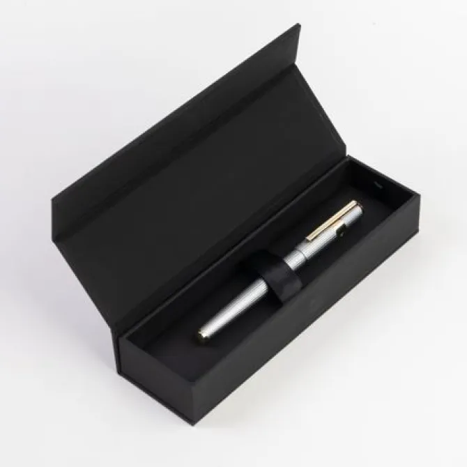 Wieczne pióro Gear Pinstripe Silver / Gold / Srebrny HSV2852B