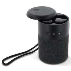 Wireless speaker William with TWS earbuds / Czarny LT95018-N0002