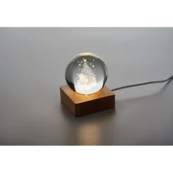 Świąteczna kryształowa kula LED / Drewna CX1541-40