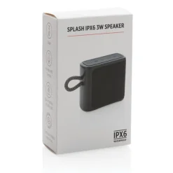 Wodoodporny głośnik bezprzewodowy 3W Splash / Czarny P329.321