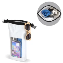 Wodoszczelna torba Ripstop 2L na telefon komórkowy – IPX6 / Biały LT95359-N0001
