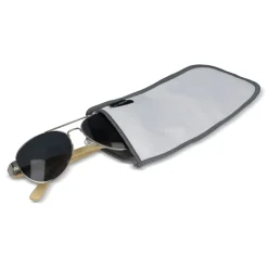 Woreczek na okulary z mikrofibry R-PET sublimacja / Biały LT86725-N0001