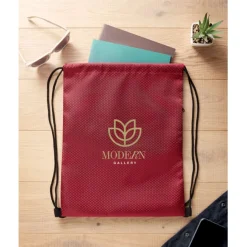 Worek ze sznurkiem 420D RPET / Burgund MO2920-02
