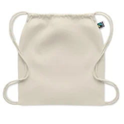 Worek ze sznurkiem Fairtrade / Beżowy MO2096-13