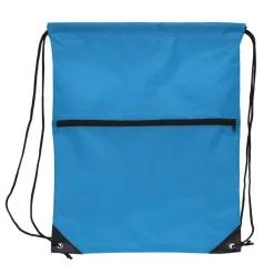 Worek ze sznurkiem 210T R-PET z zamkiem błyskawicznym / Czerwony LT91395-N0021
