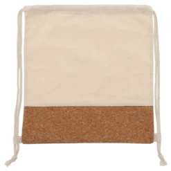Worek z korkowym spodem i bawełnianymi sznurkami 38x41cm / Ecru LT95269-N0054