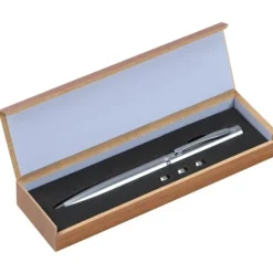 Wskaźnik laserowy metalowy z długopisem DETROIT / Szary 531807