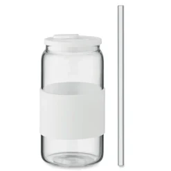 Wysoki kubek borokrzem. 550 ml / Bialy MO2506-06