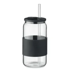 Wysoki kubek borokrzem. 550 ml / Czarny MO2506-03
