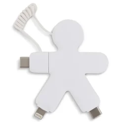 2064 | Xoopar Buddy Eco Charging Cable / Biały LT41000-N0001