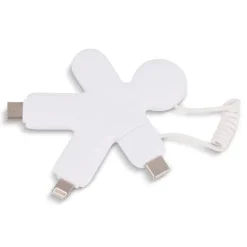 2064 | Xoopar Buddy Eco Charging Cable / Biały LT41000-N0001