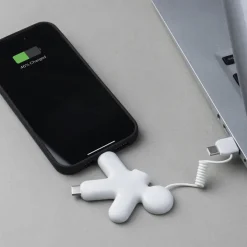 2064 | Xoopar Buddy Eco Charging Cable / Biały LT41000-N0001
