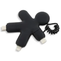 2064 | Xoopar Buddy Eco Charging Cable / Czarny LT41000-N0002