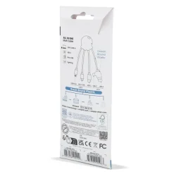 4009| Xoopar Eco Octopus Kabel do ładowania Ocean Bound Plastic / Biały LT41023-N0001