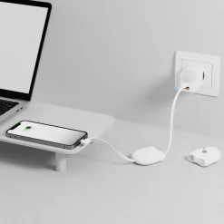 Xoopar ICE-R Chowany kabel USB-C i Lightning 60 W 1 metr / Biały LT41034-N0001