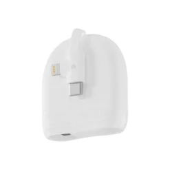 Xoopar ICE-R Chowany kabel USB-C i Lightning 60 W 1 metr / Biały LT41034-N0001