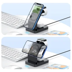 2708 | Xoopar Icon 3 in 1 Magnetic Wireless charger / Czarny LT41507-N0002