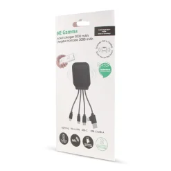 4001 | Xoopar Iné Gamma NFC Powerbank with Charging cables 3000mAh  / Czarny LT41014-N0002