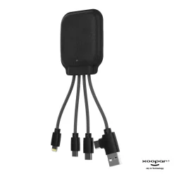 4001 | Xoopar Iné Gamma NFC Powerbank with Charging cables 3000mAh  / Czarny LT41014-N0002