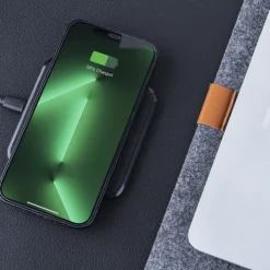 2259 | Xoopar Iné Wireless Fast Charger - Recycled Leather 15W / Czarny LT41506-N0002