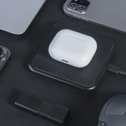 2259 | Xoopar Iné Wireless Fast Charger - Recycled Leather 15W / Czarny LT41506-N0002