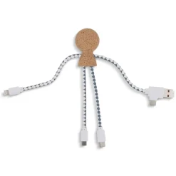 Xoopar Mr. Bio Cork Charging Cable / Naturalny LT41017-N0094