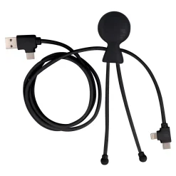 2089 | Xoopar Mr. Bio Long Power Delivery Cable with data transfer / Czarny LT41007-N0002