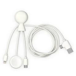 Xoopar Mr. Bio Long, wielofunkcyjny kabel do Apple i Samsung Watch,1 metr / Biały LT41031-N0001