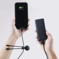 3199 | Xoopar Mr. Bio Powerbank and Cable pack 7000mAh / Czarny LT41713-N0002