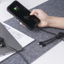 3199 | Xoopar Mr. Bio Powerbank and Cable pack 7000mAh / Czarny LT41713-N0002