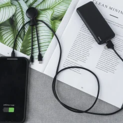 3199 | Xoopar Mr. Bio Powerbank and Cable pack 7000mAh / Czarny LT41713-N0002