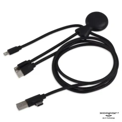 3199 | Xoopar Mr. Bio Powerbank and Cable pack 7000mAh / Czarny LT41713-N0002