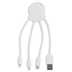 2087 | Xoopar Octopus Charging cable / Biały LT41005-N0001