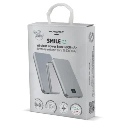 Xoopar Smile Wireless Mirror Powerbank kompatybilny z MagSafe 5000 mAh / Jasnoszary LT41414-N0062