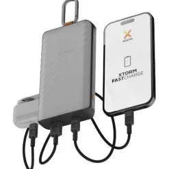 Xtorm XG2S101 Go2 powerbank solarny o pojemności 10.000 mAh i mocy 15 W ze światłem / Ciemnografitowy 12447984