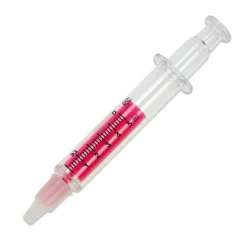 Zakreślacz- strzykawka / Transparentny / różowy LT81458-N0476