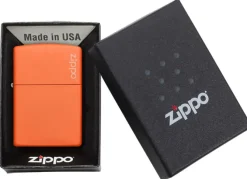 Zapalniczka Zippo Classic z logo / Pomarańczowy mat ZIP60001268