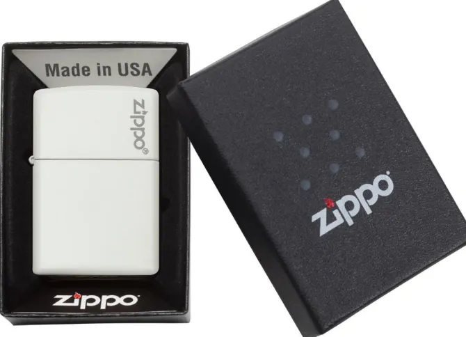Zapalniczka Zippo Classic z logo / Biały mat ZIP60001270
