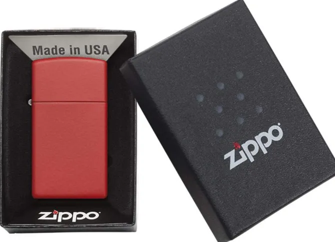 Zapalniczka Zippo Slim / Czerwony mat ZIP60005404