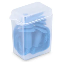 Zatyczki do uszu z TPE na sznurku, zgodne z normą EN 352-2, 32 dB / Niebieski LT90505-N0011