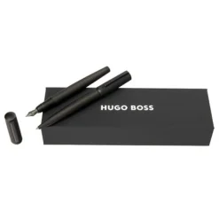 Zesatw upominkowy Hugo Boss pióro wieczne i długopis - HSQ4742A + HSQ4744A / Czarny HPBP474A