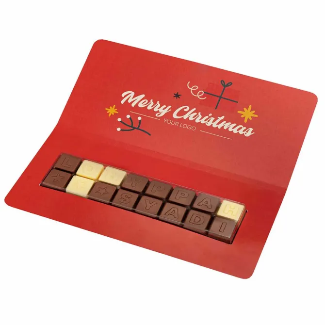 Zestaw Czekoladek Choco Text 2 Linie / Wielokolorowy S0602/0602S/XM