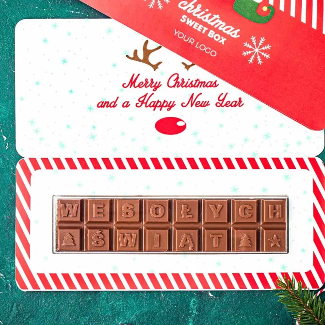 Zestaw Czekoladek Choco Text 2 Linie / Wielokolorowy S0602/0602S/XM