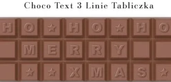 Zestaw Czekoladek Choco Text 3 Linie W Kopercie Separate Xmas / Wielokolorowy S0593S/XM