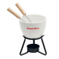 Zestaw do fondue 240 ml / Bialy MO2385-06